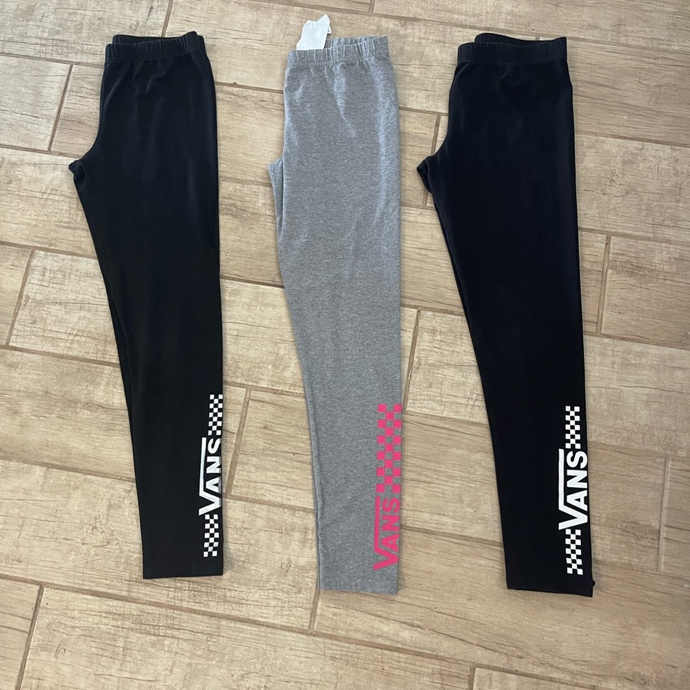 Girls vans leggings size L